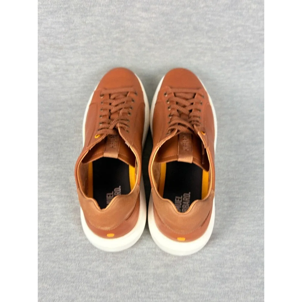 Samuel Hubbard Sunset Sneakers Mens 10.5 Brown Tan Leather Lightweight Comfort
